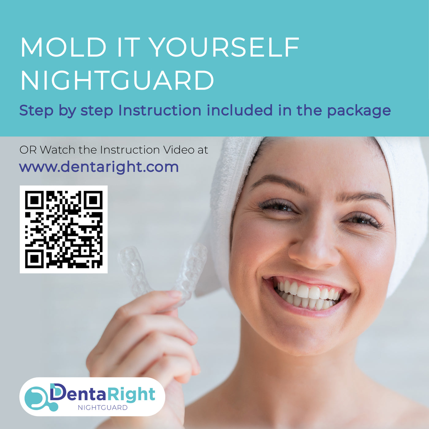 OraHefty: Moldable Nightguard Recommended for Regular Sized Mouth & for Mild to Heavy Teeth Grinders